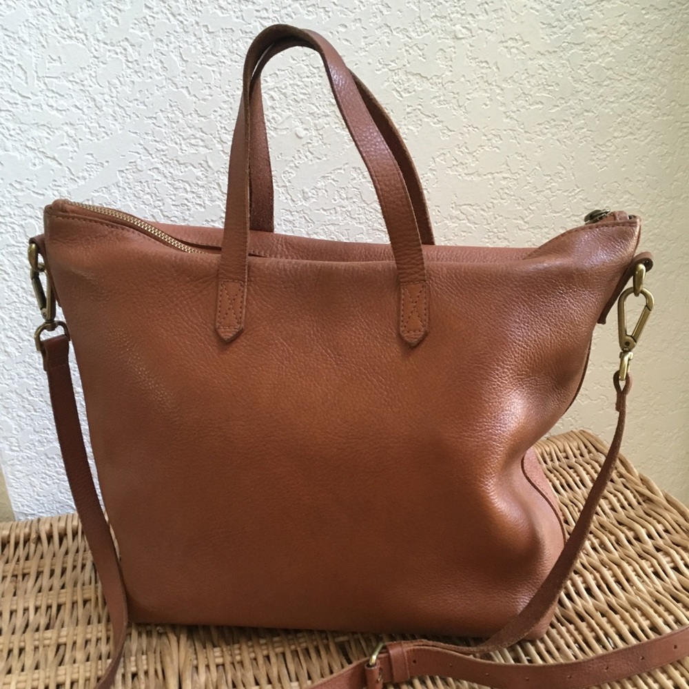 Madewell Zip Top Crossbody Tote Carryall